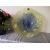 Patera szklana z bąblami niebiesko-żółta 37cm